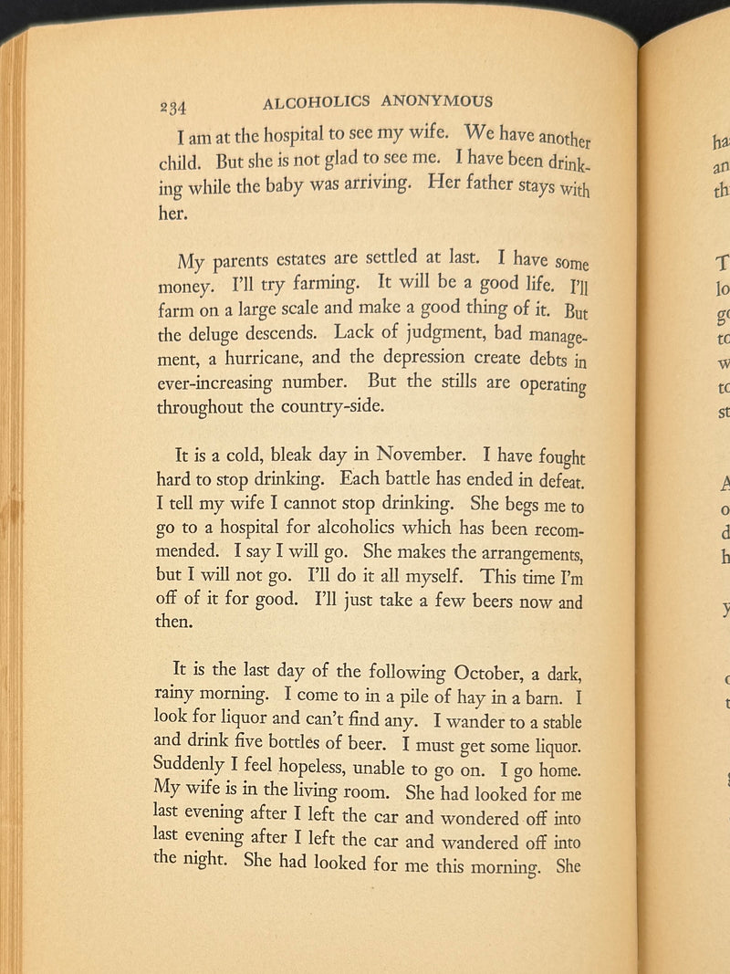Alcoholics Anonymous — First Edition, First Printing | April 1939