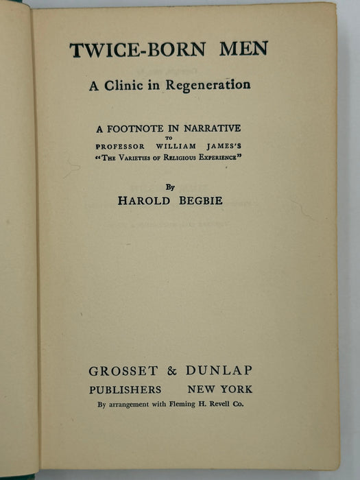 Twice-Born Men by Harold Begbie - 1909