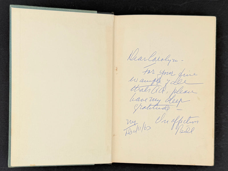 Twelve Steps and Twelve Traditions — Inscribed by Bill W. on His 29th Sobriety Anniversary