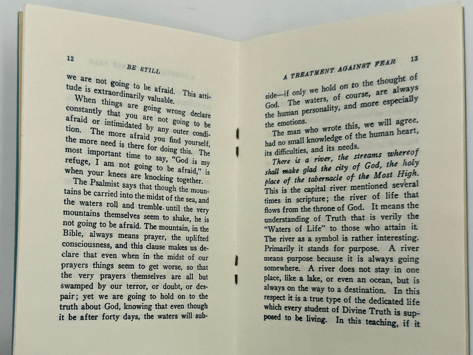 Emmet Fox - Be Still: A Treatment Against Fear - 1962