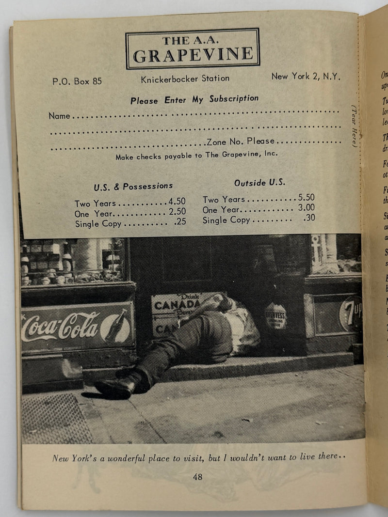 AA Grapevine from February 1951 - New York