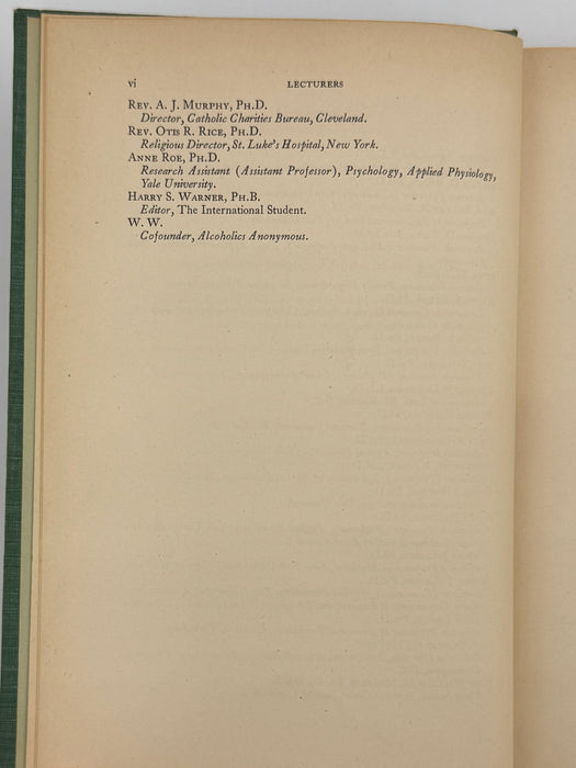 Alcohol, Science and Society - First Printing 1945 - RDJ