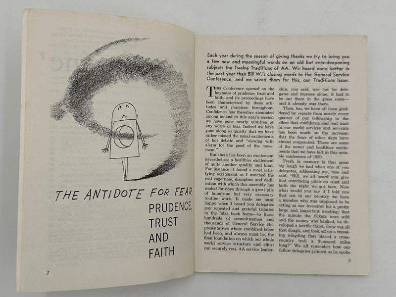 AA Grapevine from November 1959 - Traditions Month
