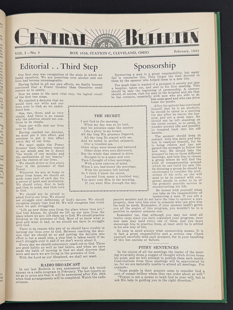 The Cleveland Central Bulletin Collection — Original Bound Volumes, 1942–1962