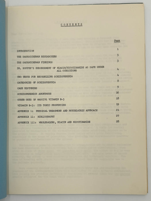 The Vitamin B-3 Therapy Communications - Signed by Bill W. & Dr. Abram Hoffer