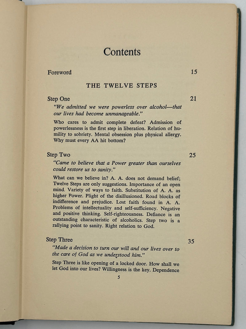 Alcoholics Anonymous Twelve Steps and Twelve Traditions - First Printing from 1953 - ODJ