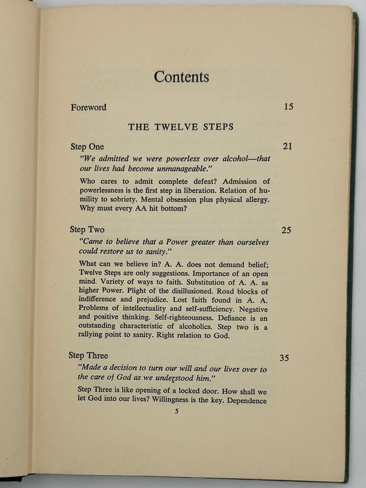 Alcoholics Anonymous Twelve Steps and Twelve Traditions - First Printing from 1953 - ODJ