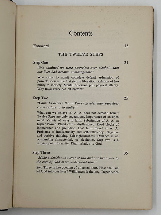 Alcoholics Anonymous Twelve Steps and Twelve Traditions - First Printing from 1953