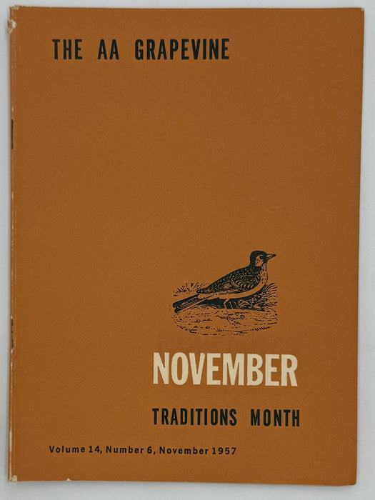 AA Grapevine from November 1957 - Traditions Month Recovery Collectibles