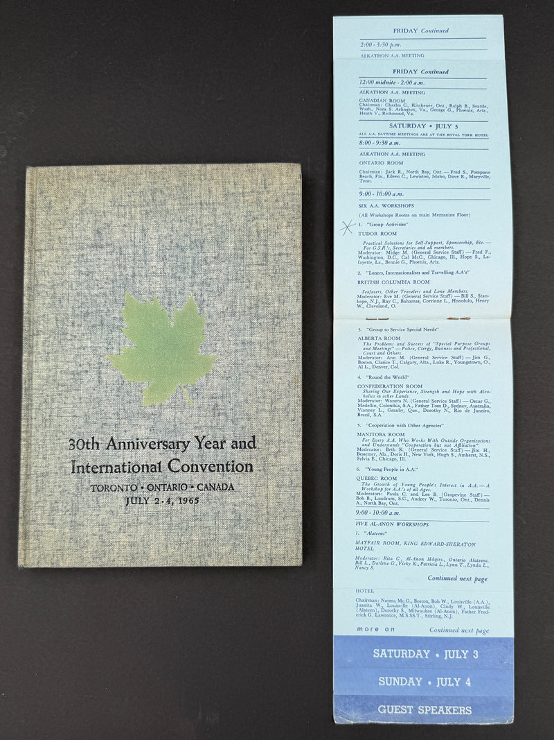 1965 Alcoholics Anonymous 30th Anniversary International Convention Collection