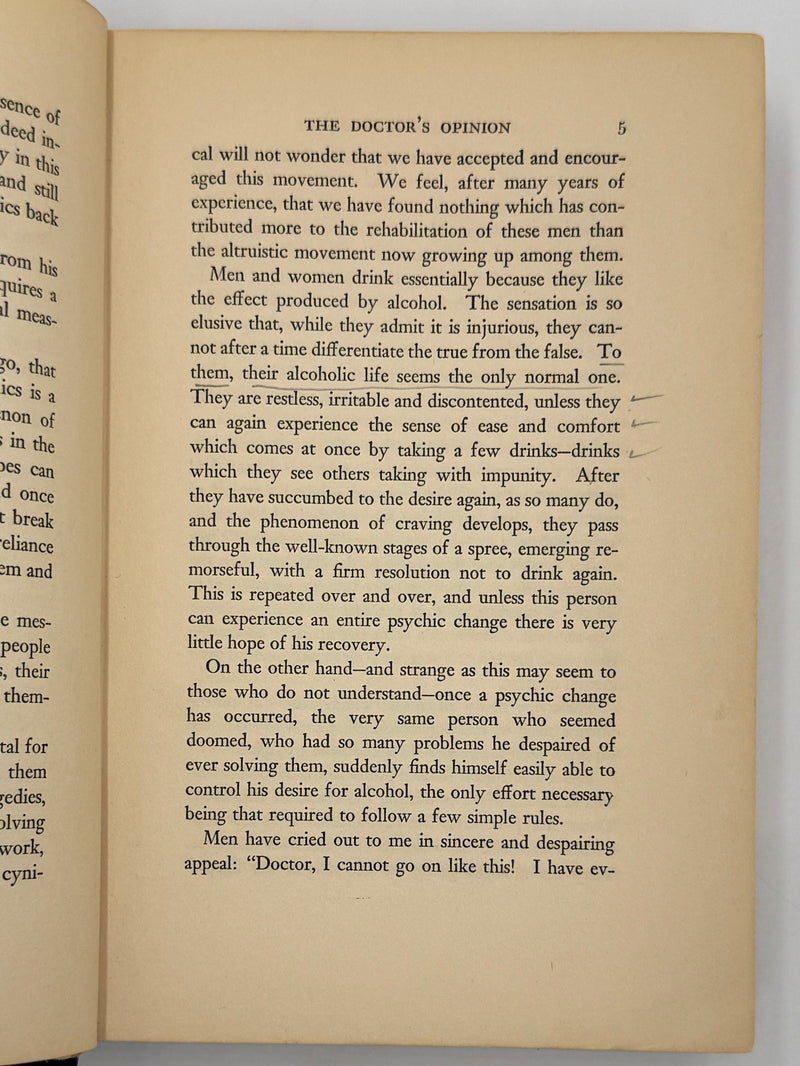 Alcoholics Anonymous Big Book First Edition 2nd Printing from 1941