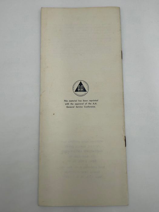 A LETTER TO A Woman Alcoholic - AA Pamphlet - 1964