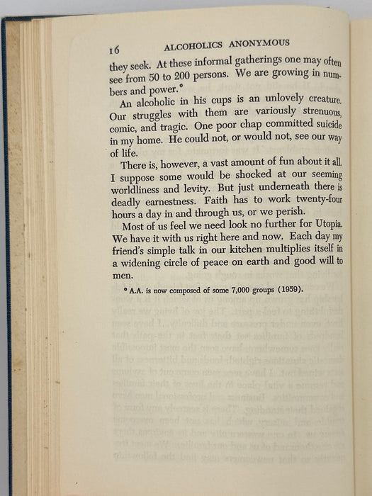 Alcoholics Anonymous Second Edition 3rd Printing with RDJ