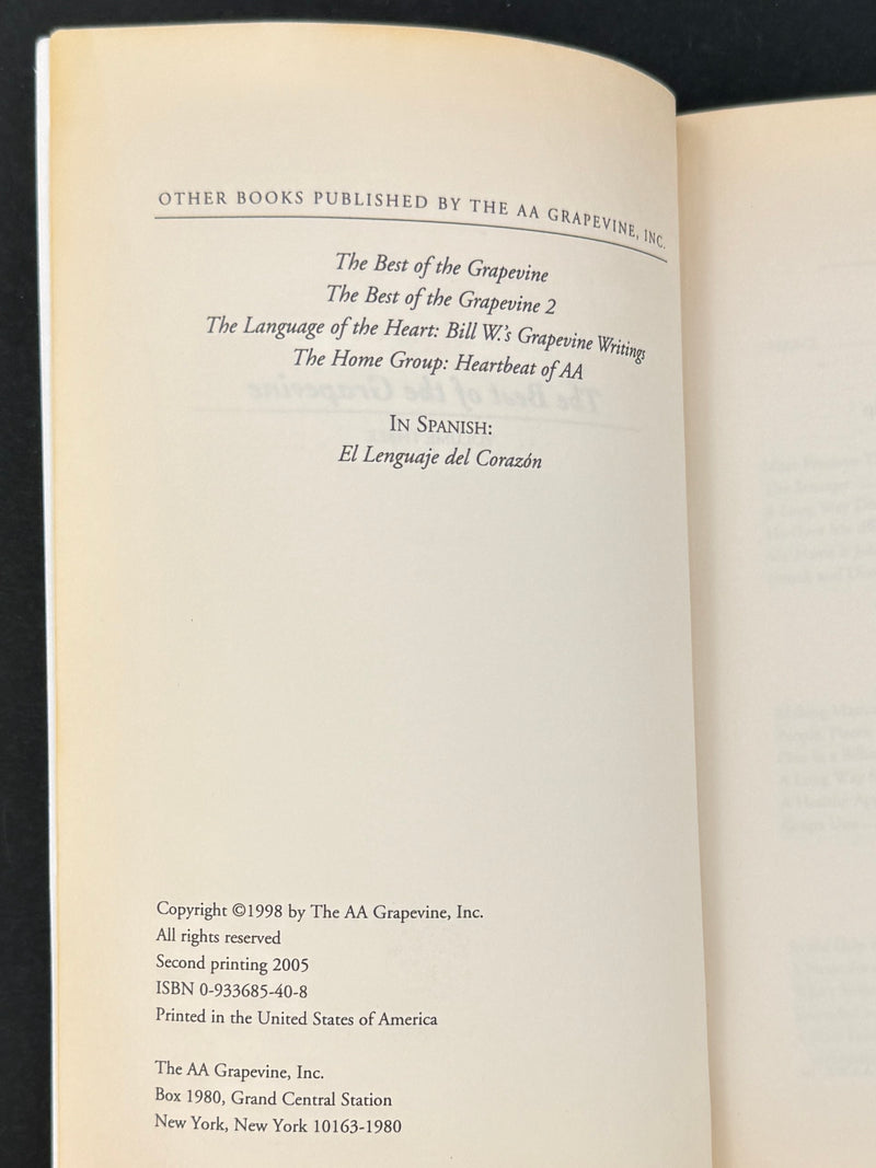The Best of the Grapevine Collection — Four-Book Set (1985–2005)