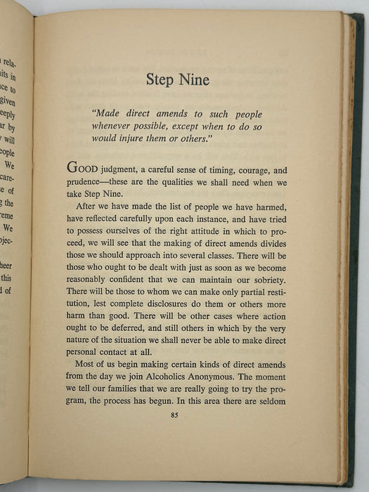 Alcoholics Anonymous Twelve Steps and Twelve Traditions - First Printing from 1953 - ODJ