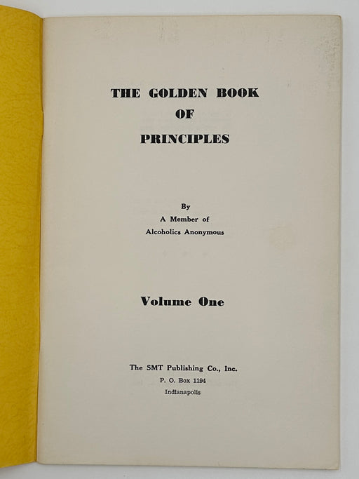 The Golden Book of Principles by Father John Doe(Ralph Pfau) - 1st Printing West Coast Collection