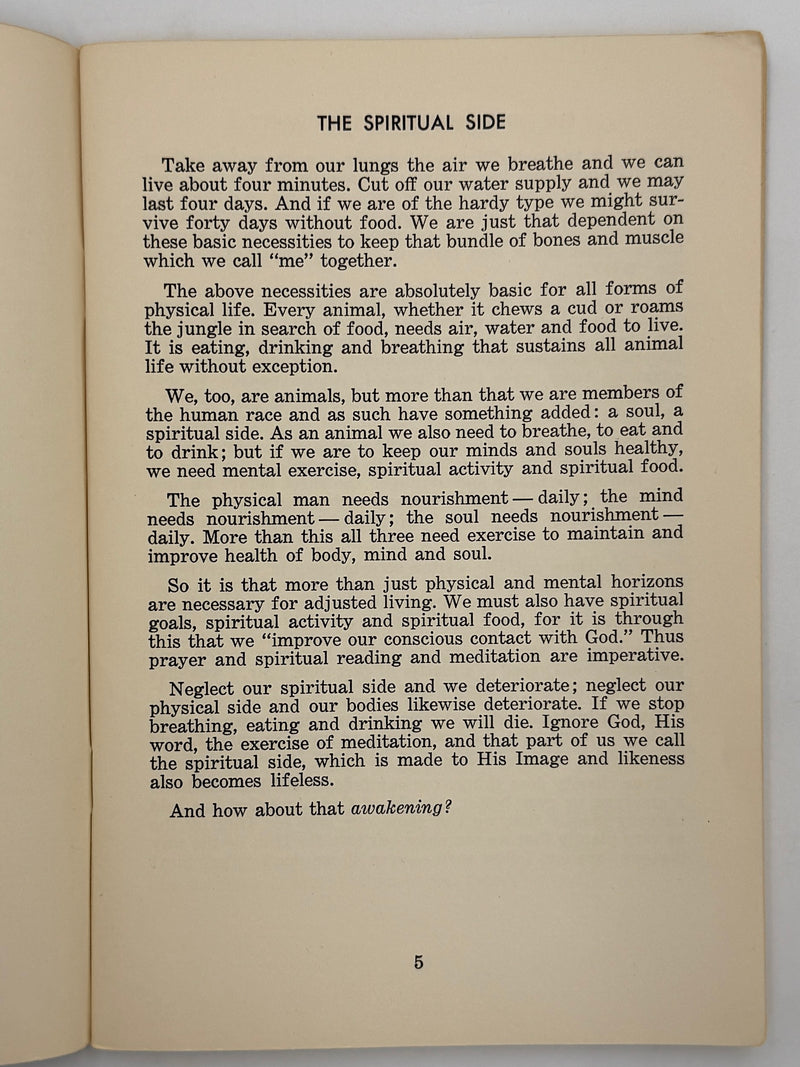 Contact With God by Father John Doe (Ralph Pfau) - 1959
