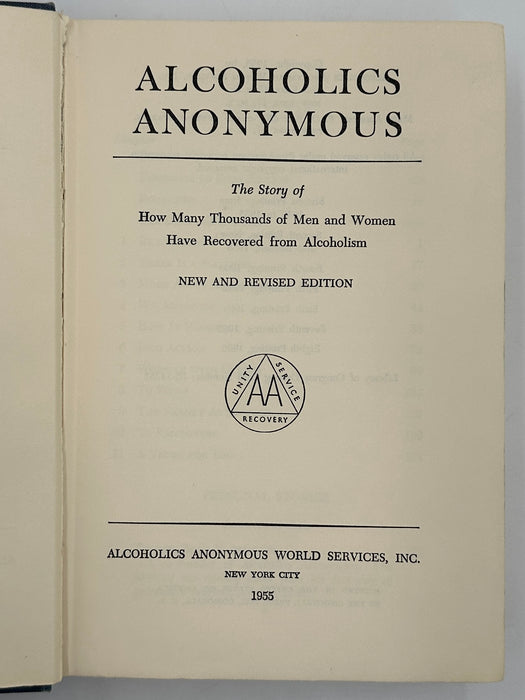 Alcoholics Anonymous Second Edition 8th Printing from 1966 - RDJ