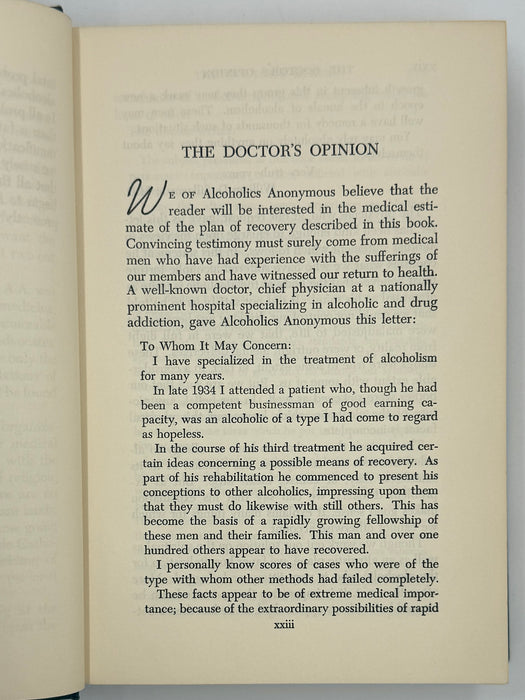 Alcoholics Anonymous Second Edition 5th Printing with ODJ