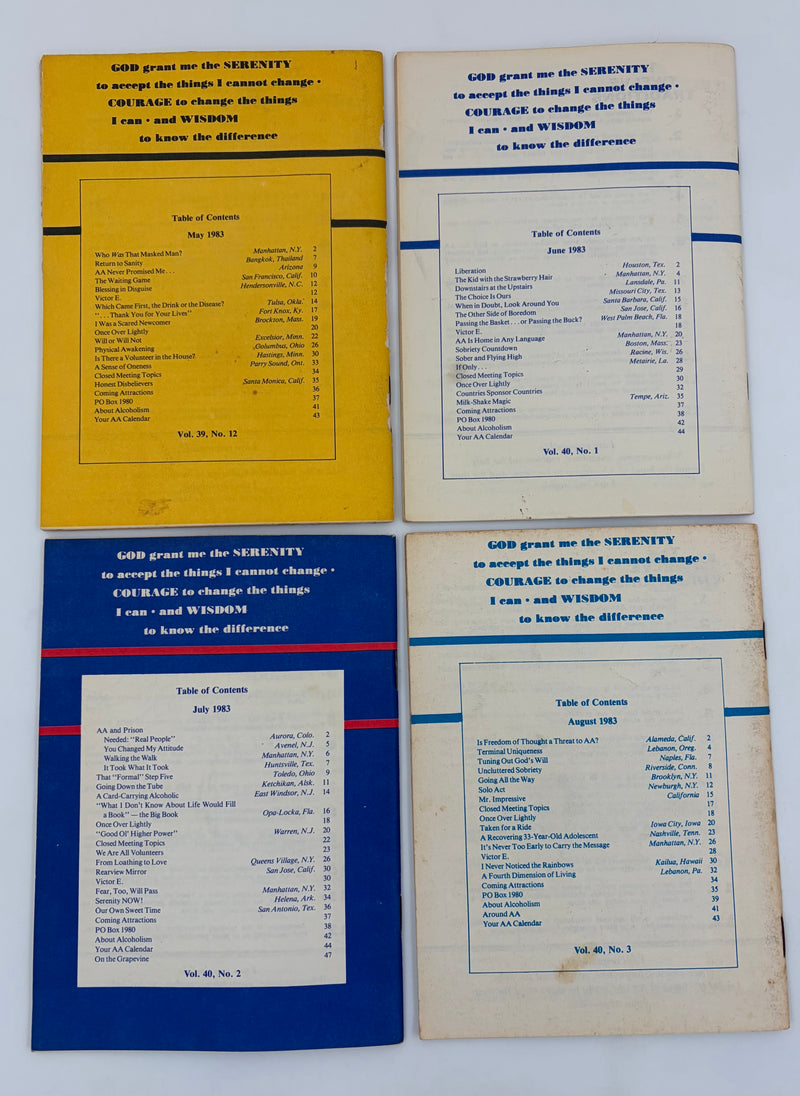 AA Grapevine Complete Set 1983