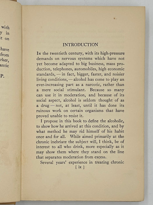 The Common Sense of Drinking by Richard R. Peabody - 1933 - RDJ