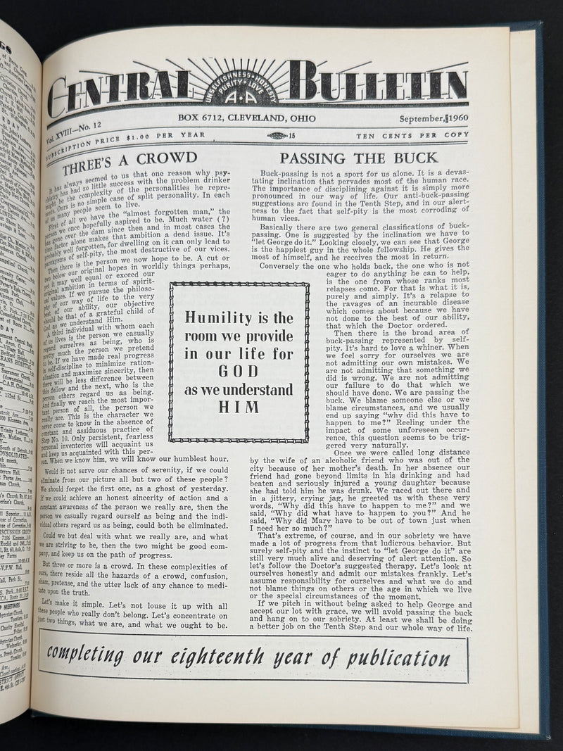 The Cleveland Central Bulletin Collection — Original Bound Volumes, 1942–1962