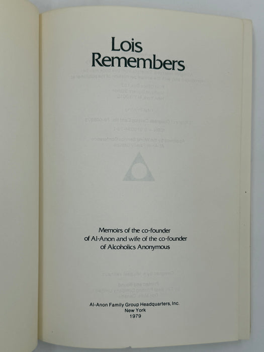 Lois Remembers - First Printing from 1979 - ODJ