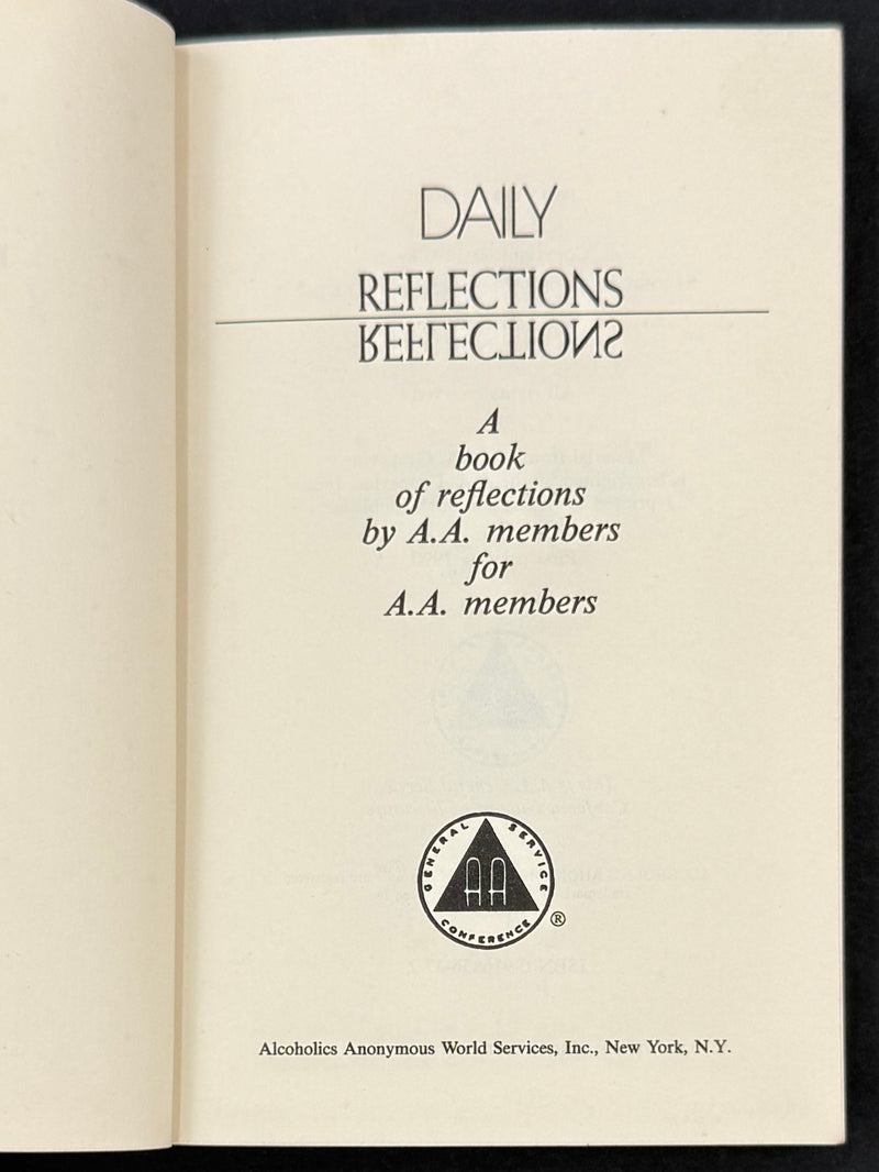 Daily Reflections - First Printing from 1990