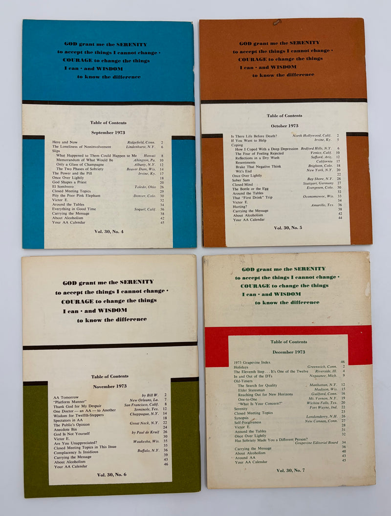 AA Grapevine Complete Set 1973