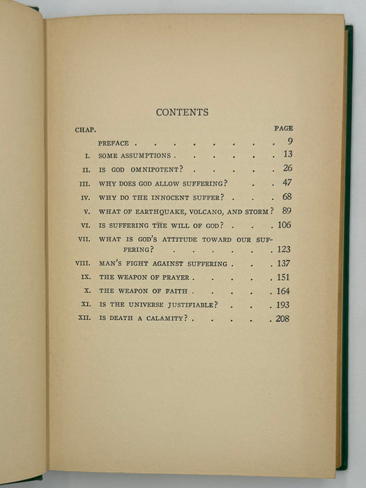 Why Do Men Suffer? by Leslie D. Weatherhead - Fourth Printing