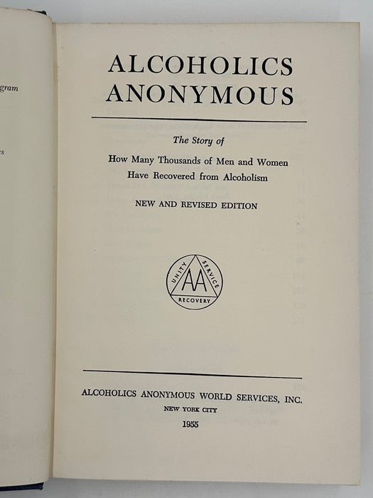 Alcoholics Anonymous 2nd Edition 10th Printing from 1969 - ODJ Recovery Collectibles