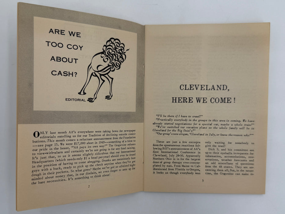 AA Grapevine from May 1950 - Cleveland Here We Come