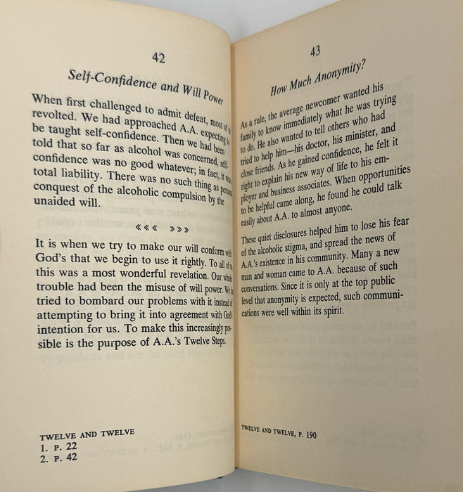 The AA Way of Life: As Bill Sees It - 5th Printing from 1974