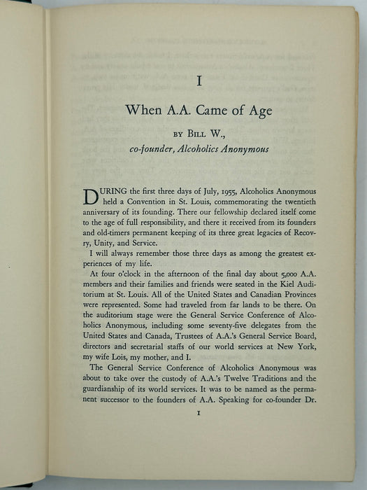 Alcoholics Anonymous Comes Of Age - First Printing from 1957