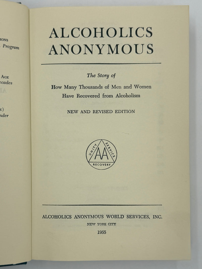 Alcoholics Anonymous Second Edition Big Book 11th Printing with ODJ