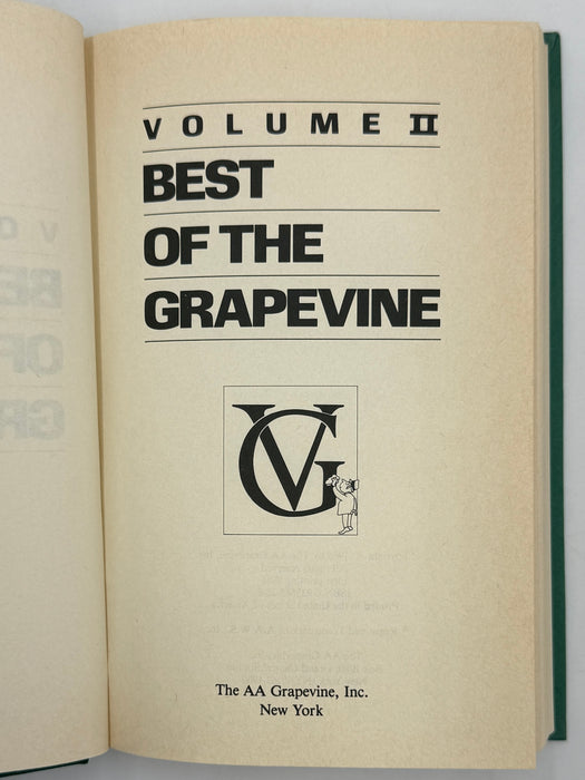 Best of the Grapevine Volume II - First Printing from 1986 - ODJ