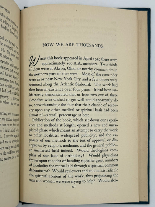 Alcoholics Anonymous First Edition 11th Printing from 1947 with ODJ