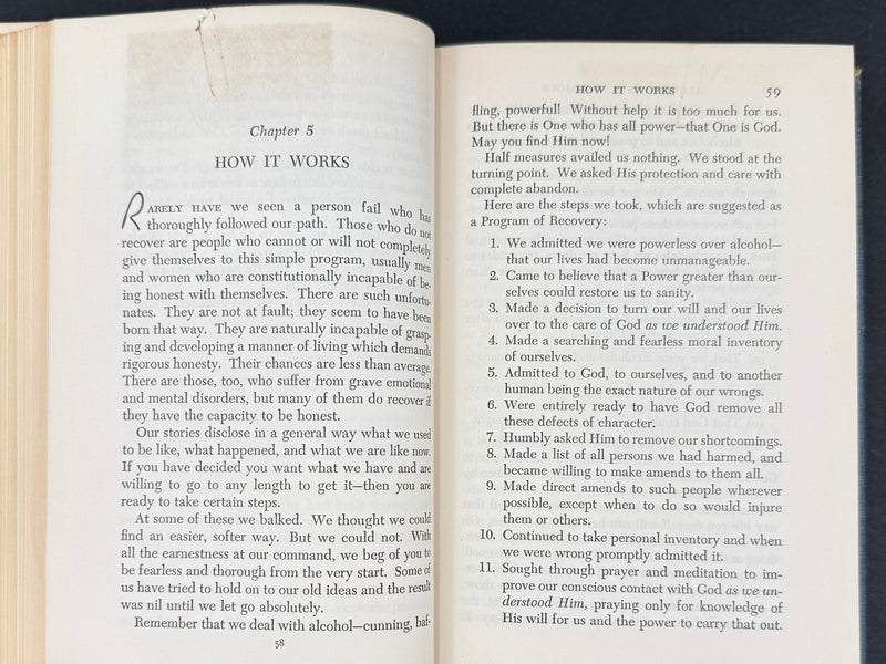 Alcoholics Anonymous — Second Edition, Second Printing (c. 1957)