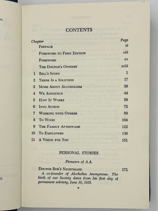 Alcoholics Anonymous Second Edition 16th Printing from 1974 - ODJ