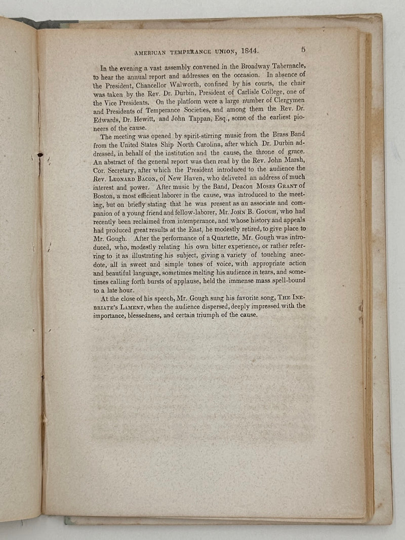 Report of the Executive Committee of the American Temperance Union - 1844