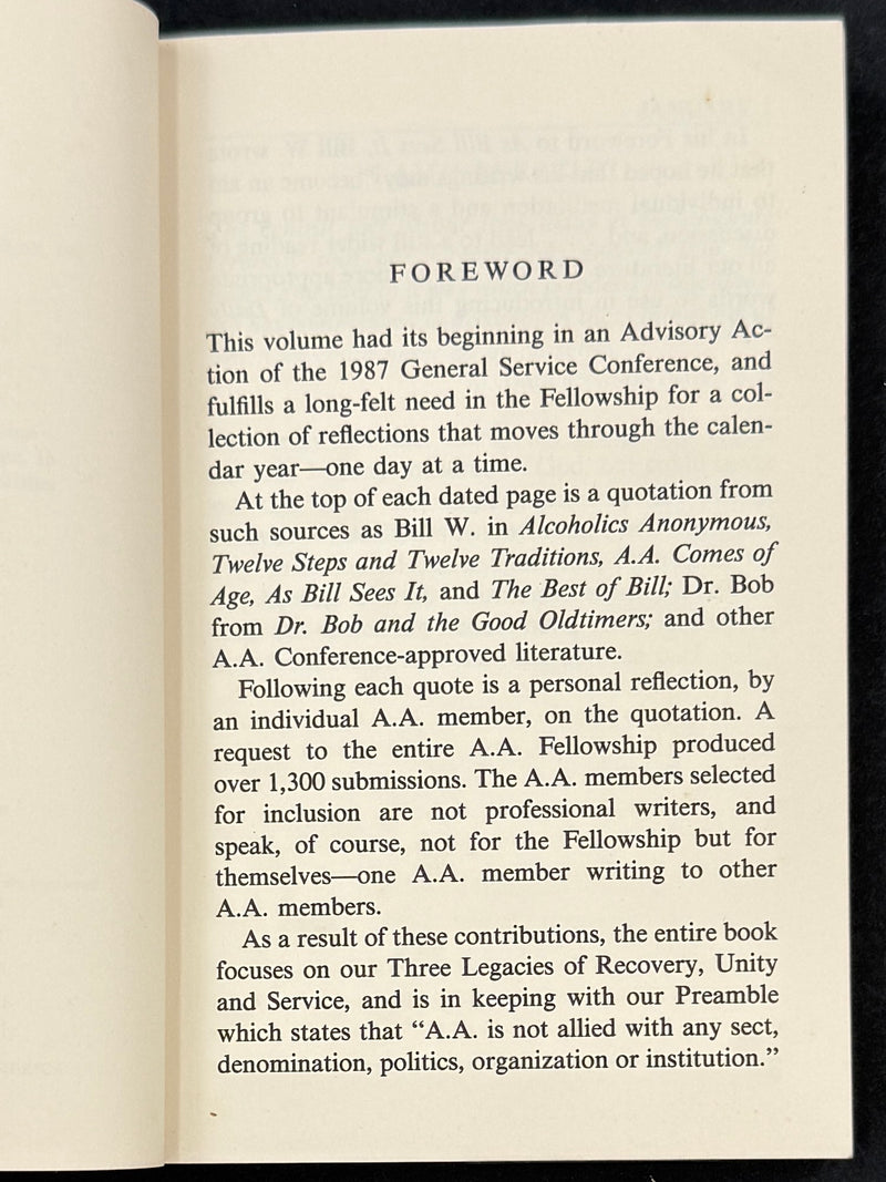 Daily Reflections - First Printing from 1990