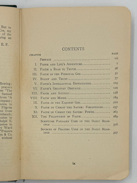 The Meaning of Faith by Harry Emerson Fosdick