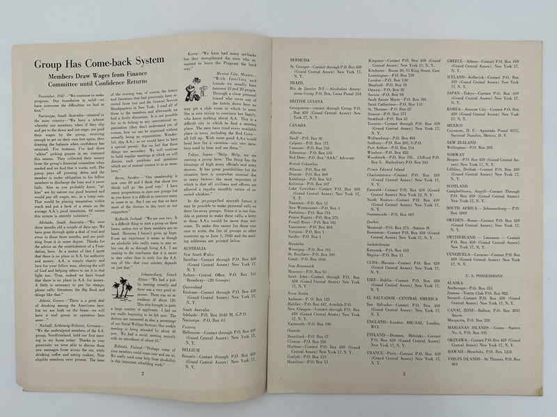 The A.A. GRAPEVINE from July 1948 Recovery Collectibles