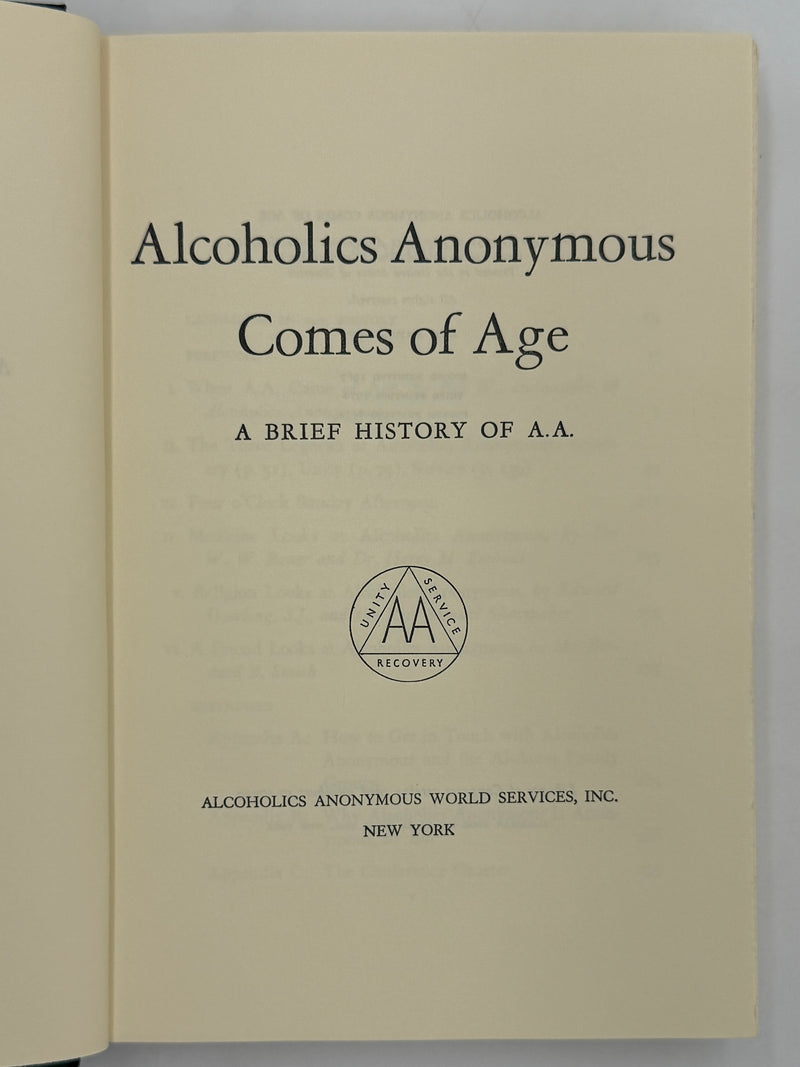 Alcoholics Anonymous Comes Of Age - Fourth Printing from 1971 - ODJ