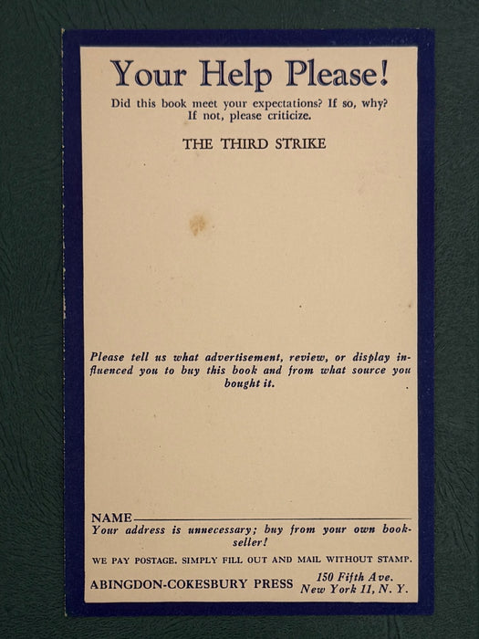 The Third Strike by Jerry Gray