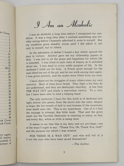 there is A Way Out By An Alcoholic - 1957 Recovery Collectibles