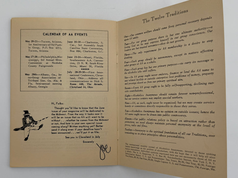 AA Grapevine from May 1950 - Cleveland Here We Come