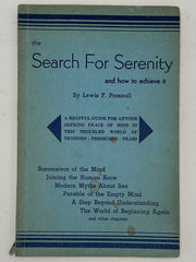 The Search for Serenity by Lewis Presnall- 1959 Recovery Collectibles