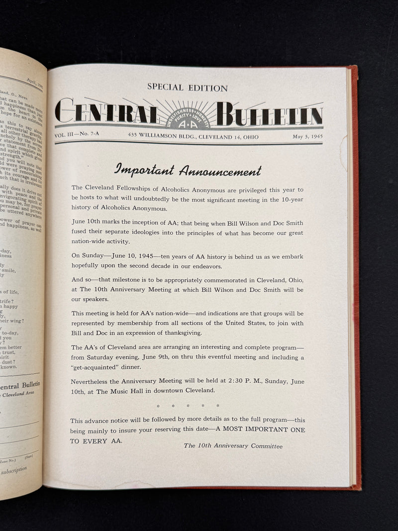 The Cleveland Central Bulletin Collection — Original Bound Volumes, 1942–1962