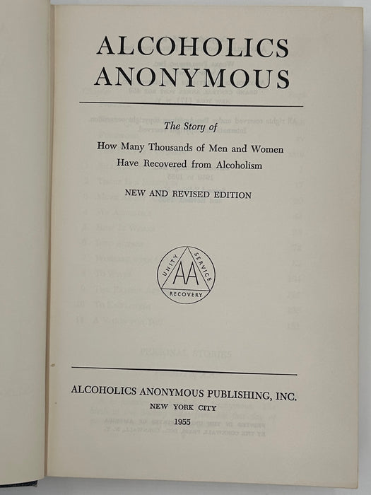 Alcoholics Anonymous Second Edition 2nd Printing - ODJ West Coast Collection